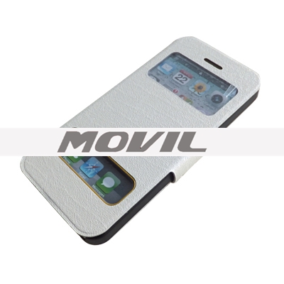 SCB-251 Flip case con  ventana de vista y soporte para Iphone 5 SCB-251-7